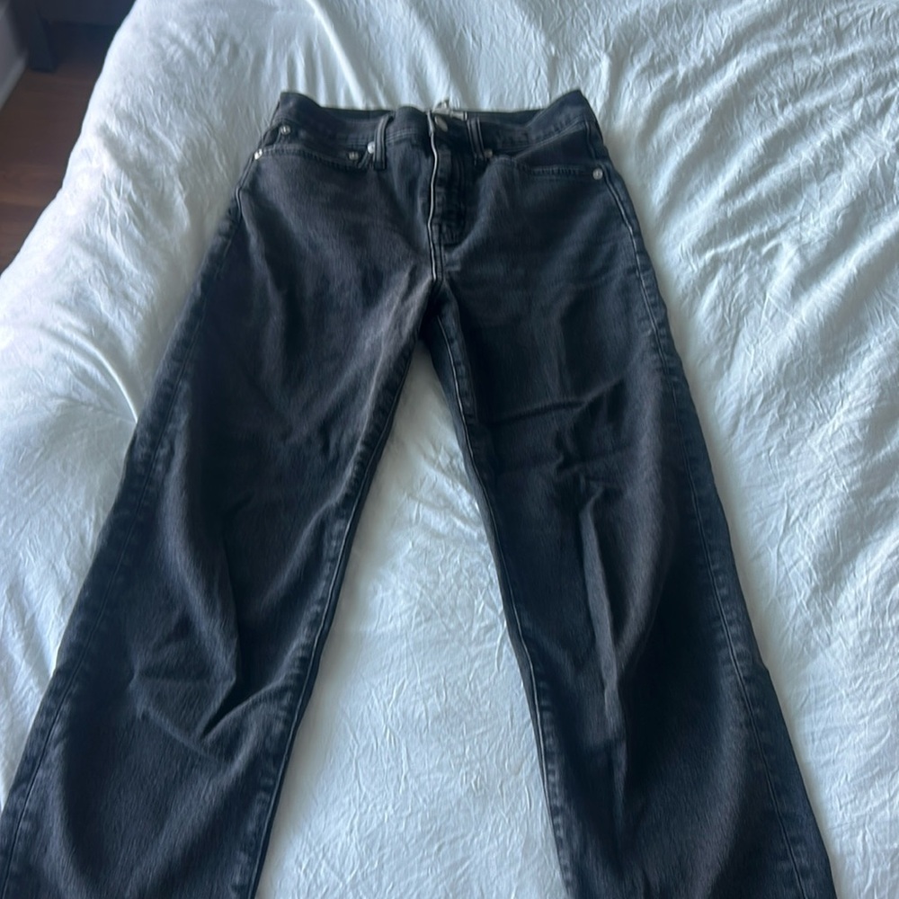Madewell Classic Black Straight Jean